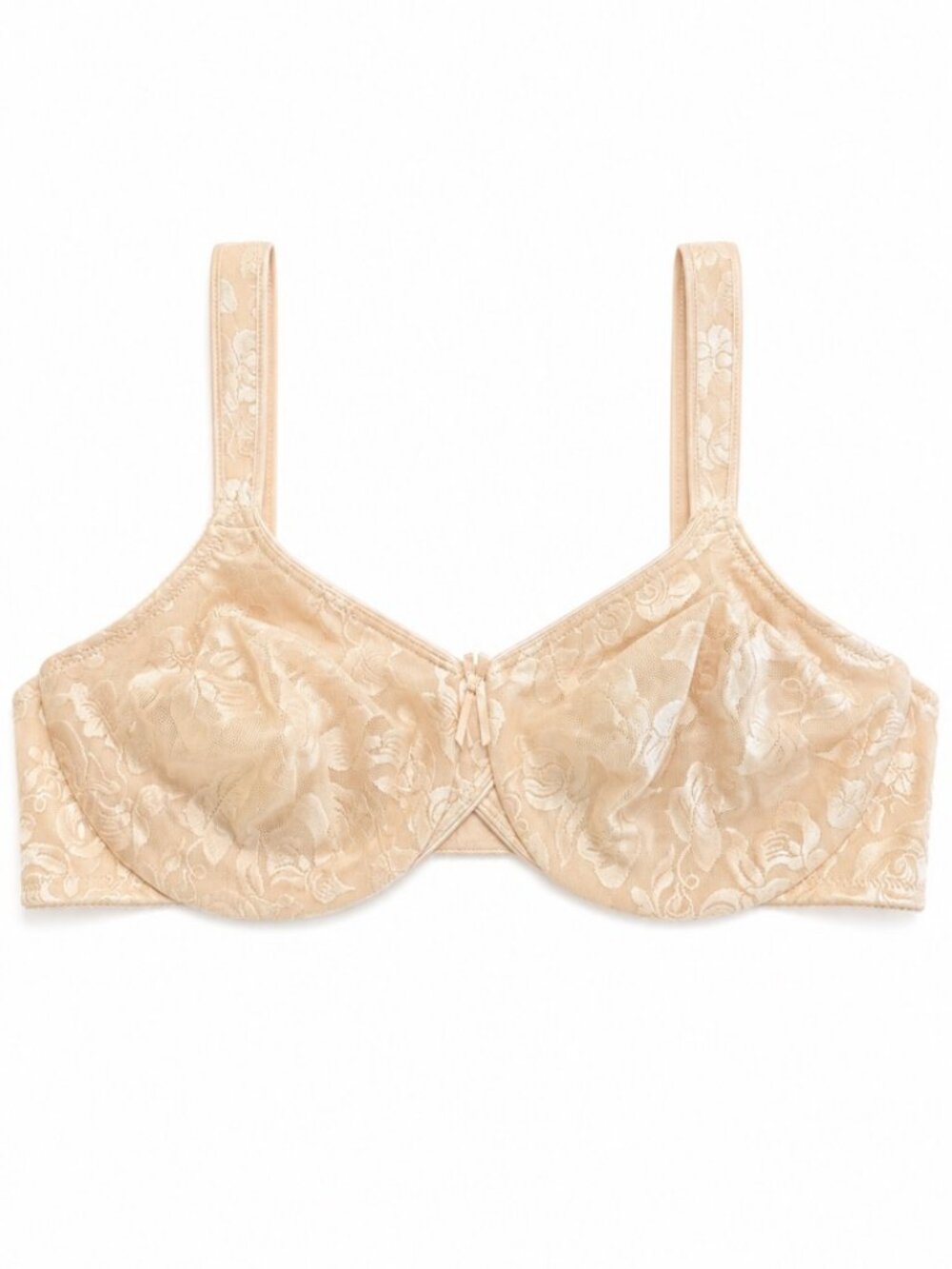 Wacoal Awareness Underwire Bra 44C Nude Beige Lace Full Coverage 85567 NWOT